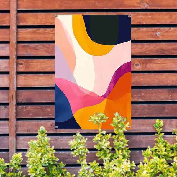 Abstract Kleuren Dans in Beweging tuinposter
