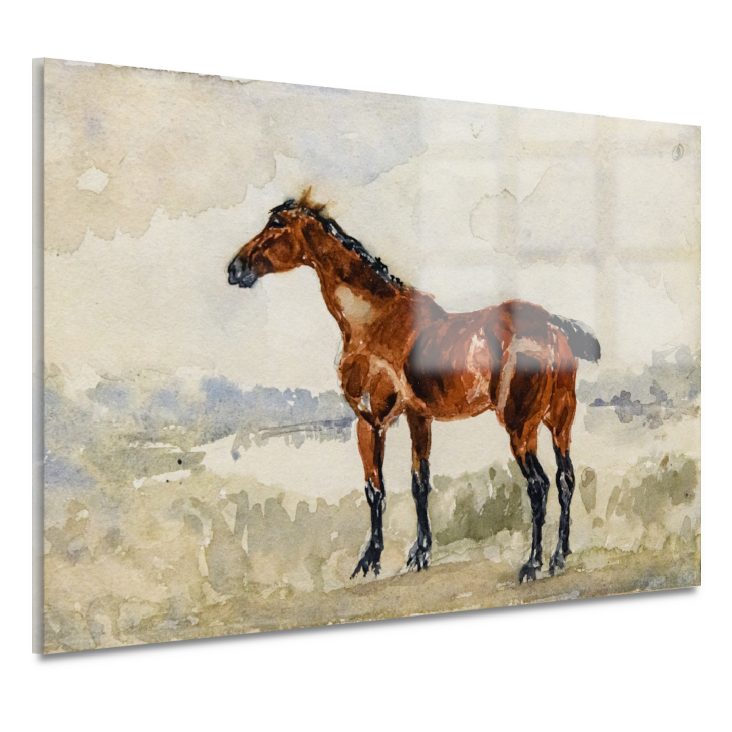 Rood paard - Henri de Toulouse-Lautrec acrylglas