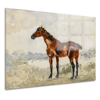 Rood paard - Henri de Toulouse-Lautrec acrylglas