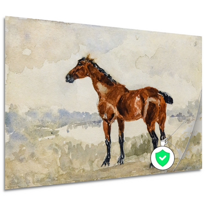 Rood paard - Henri de Toulouse-Lautrec poster