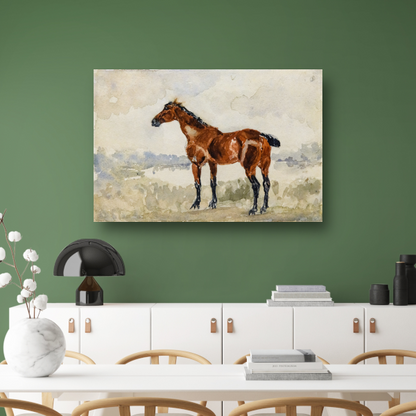 Rood paard - Henri de Toulouse-Lautrec acrylglas