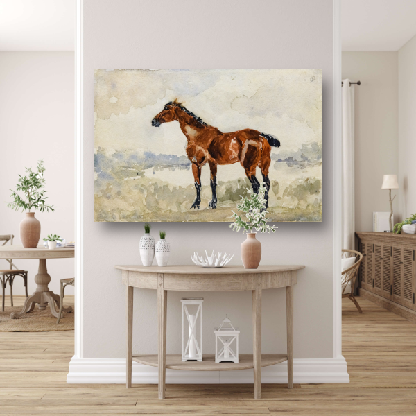 Rood paard - Henri de Toulouse-Lautrec acrylglas