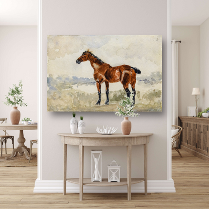 Rood paard - Henri de Toulouse-Lautrec acrylglas
