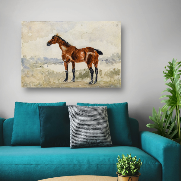 Rood paard - Henri de Toulouse-Lautrec acrylglas
