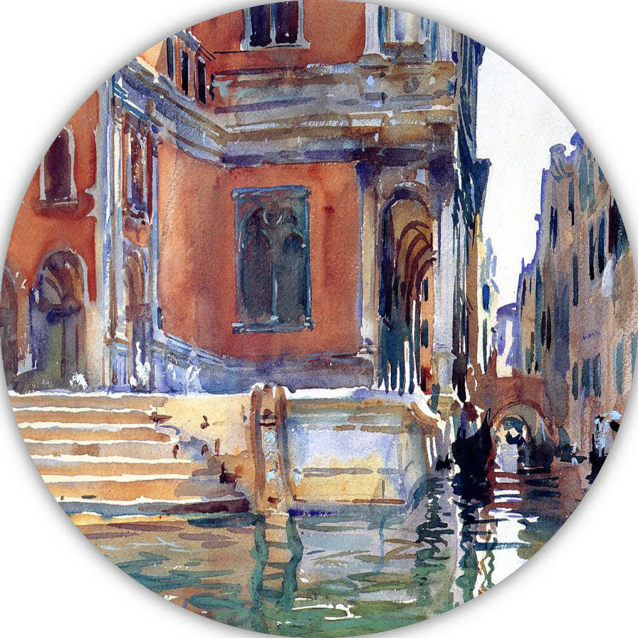 Scuola Grande di San Rocco - John Singer Sargent aluminium muurcirkel