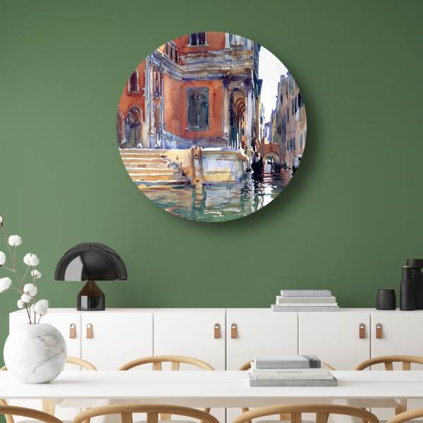 Scuola Grande di San Rocco - John Singer Sargent aluminium muurcirkel
