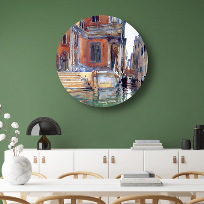 Scuola Grande di San Rocco - John Singer Sargent aluminium muurcirkel