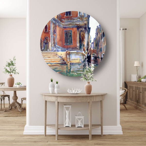 Scuola Grande di San Rocco - John Singer Sargent aluminium muurcirkel