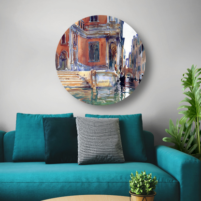 Scuola Grande di San Rocco - John Singer Sargent aluminium muurcirkel
