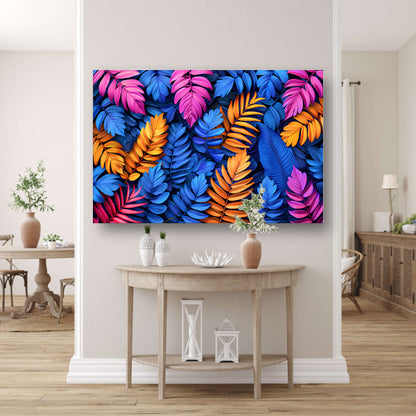 Tropische Bladeren in Levendige Kleuren acrylglas