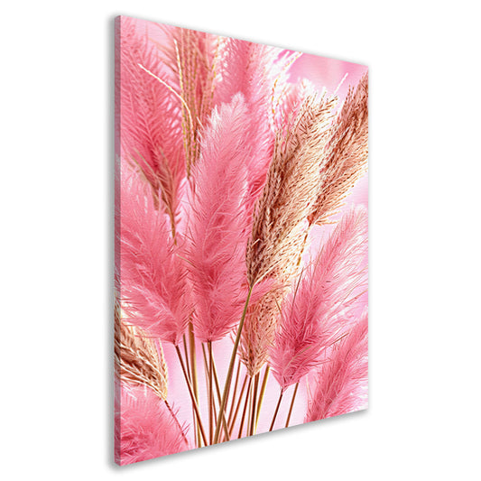 Zachte Roze Bloemen in Close-up canvas