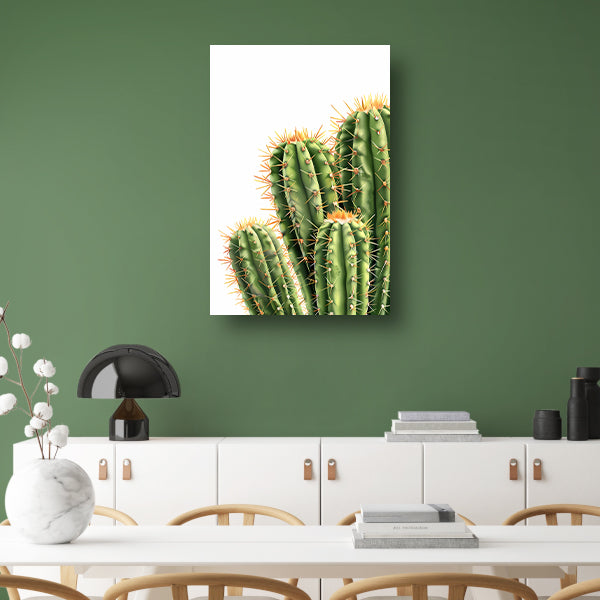 Hyperrealistische Print van Groene Cactussen poster