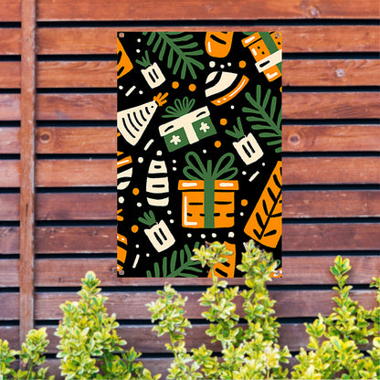 Kleurrijk Feestelijk Cadeau Patroon tuinposter