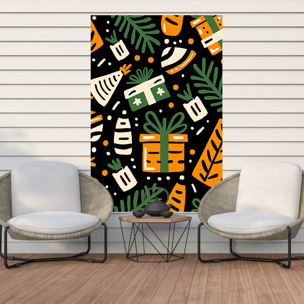 Kleurrijk Feestelijk Cadeau Patroon tuinposter