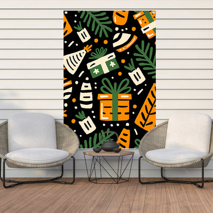 Kleurrijk Feestelijk Cadeau Patroon tuinposter