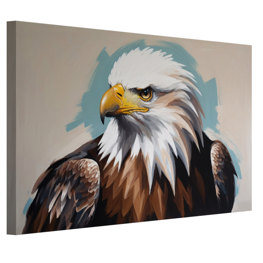 Majesteitelijke Adelaar in Kleurrijk Impressionisme canvas