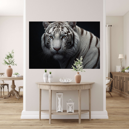 Stille Gaze van de Witte Tijger poster