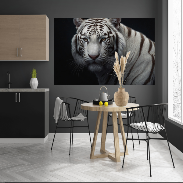 Stille Gaze van de Witte Tijger poster
