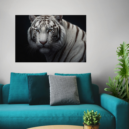 Stille Gaze van de Witte Tijger poster