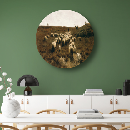 De terugkeer van de kudde, Laren - Anton Mauve forex muurcirkel