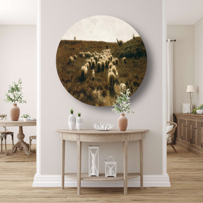 De terugkeer van de kudde, Laren - Anton Mauve forex muurcirkel