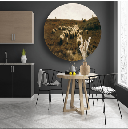 De terugkeer van de kudde, Laren - Anton Mauve forex muurcirkel