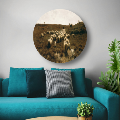 De terugkeer van de kudde, Laren - Anton Mauve forex muurcirkel