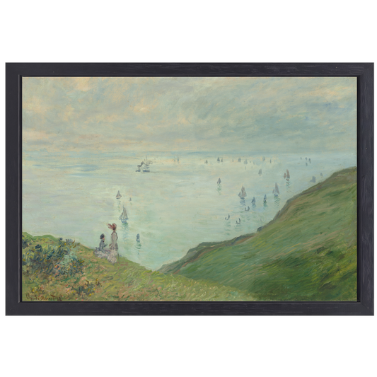 Kliffen bij Pourville - Claude Monet canvas met baklijst