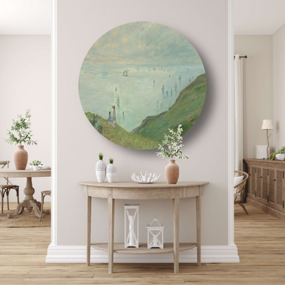 Kliffen bij Pourville - Claude Monet forex muurcirkel
