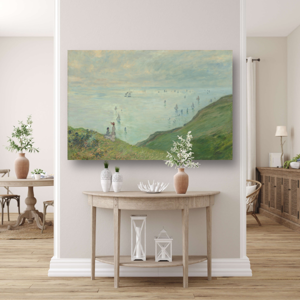 Kliffen bij Pourville - Claude Monet acrylglas