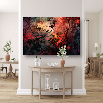 Klassieke vogel op een tak acrylglas