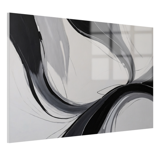 Dynamic Curves in Monochromatic Harmony acrylglas