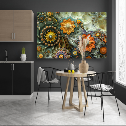 Minimalistische lijnenspel canvas