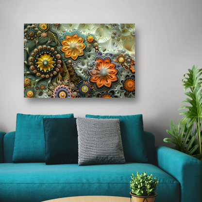 Minimalistische lijnenspel canvas
