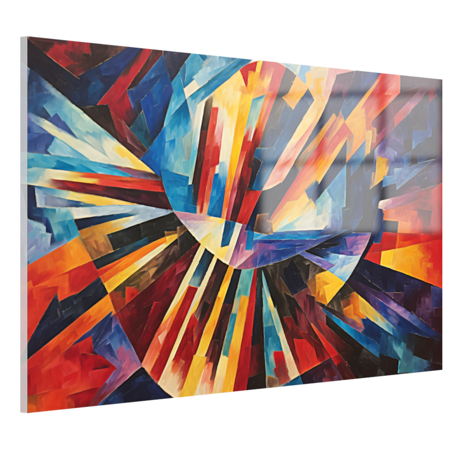 Explosie van Kleur en Vorm acrylglas