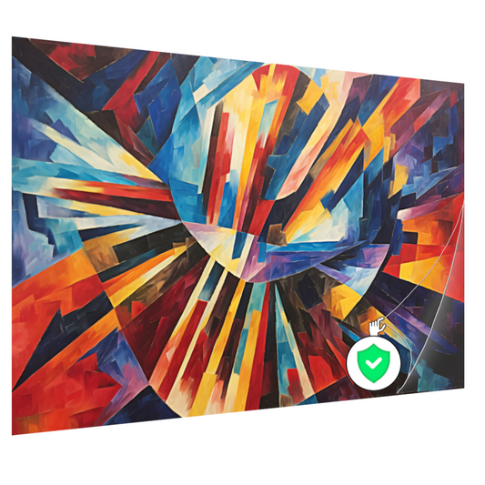 Explosie van Kleur en Vorm poster