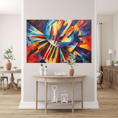 Explosie van Kleur en Vorm poster