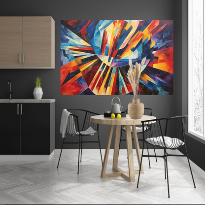 Explosie van Kleur en Vorm poster