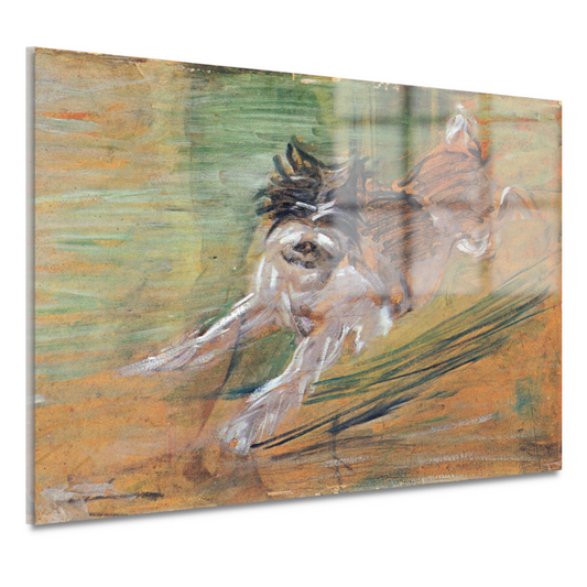 Springende Hond - Franz Marc acrylglas