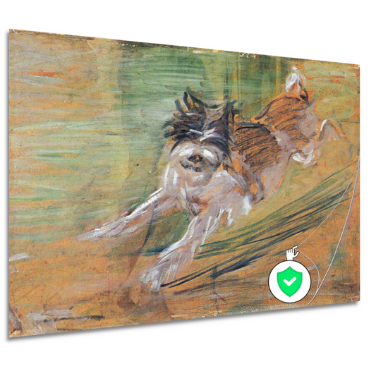 Springende Hond - Franz Marc poster