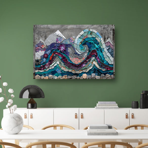 Abstract Vlekken Compositie canvas