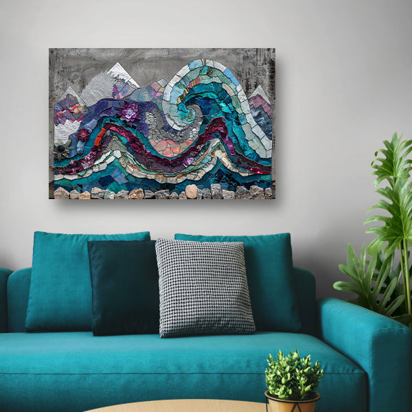 Abstract Vlekken Compositie canvas