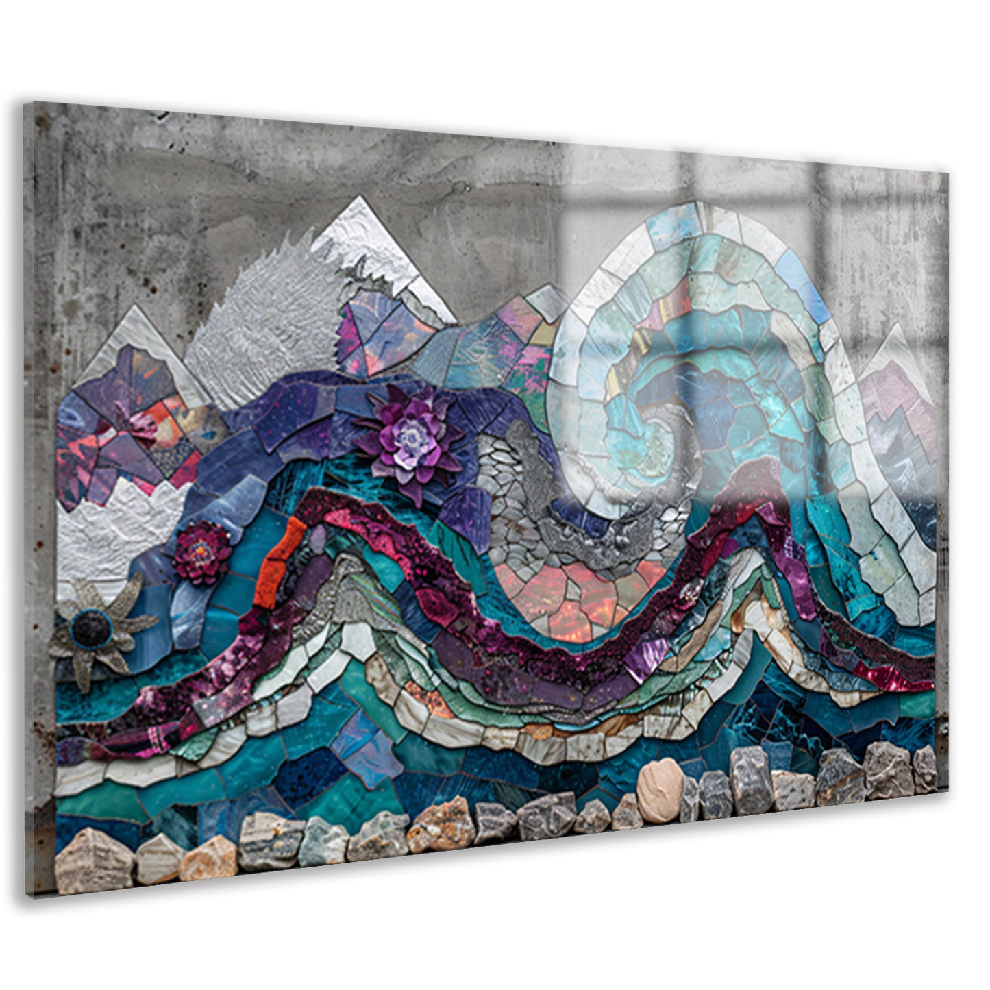 Abstract Vlekken Compositie acrylglas