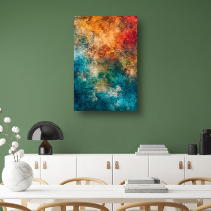 Abstract Explosie van Kleuren en Emoties poster