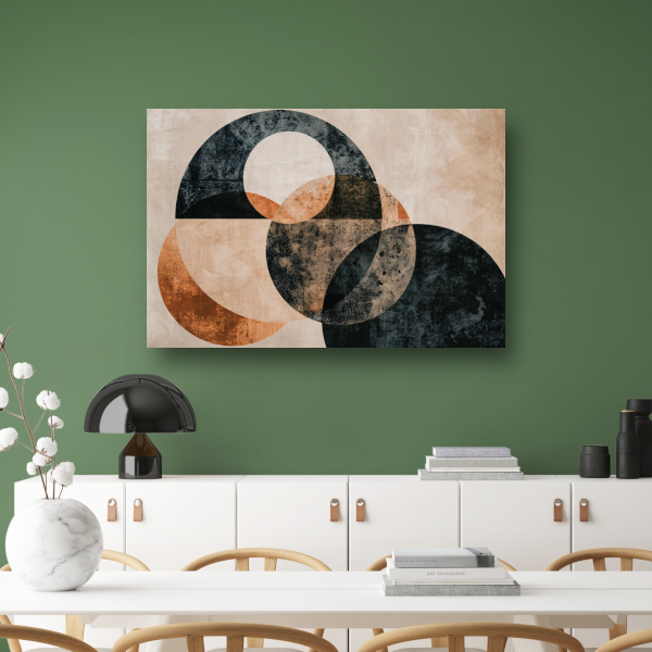 Monochroom minimalistisch abstract ontwerp poster