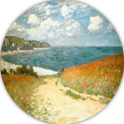 Pad in de tarwe bij Pourville - Claude Monet forex muurcirkel