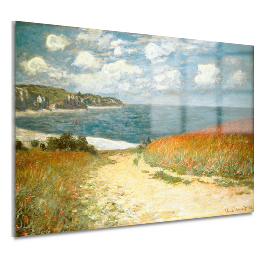 Pad in de tarwe bij Pourville - Claude Monet acrylglas