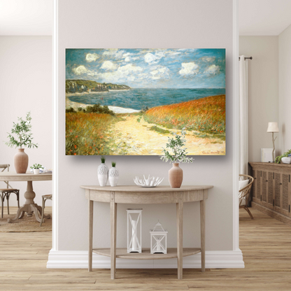 Pad in de tarwe bij Pourville - Claude Monet poster
