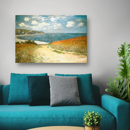 Pad in de tarwe bij Pourville - Claude Monet poster