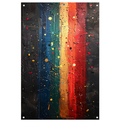 Abstract  met levendige kleuren tuinposter
